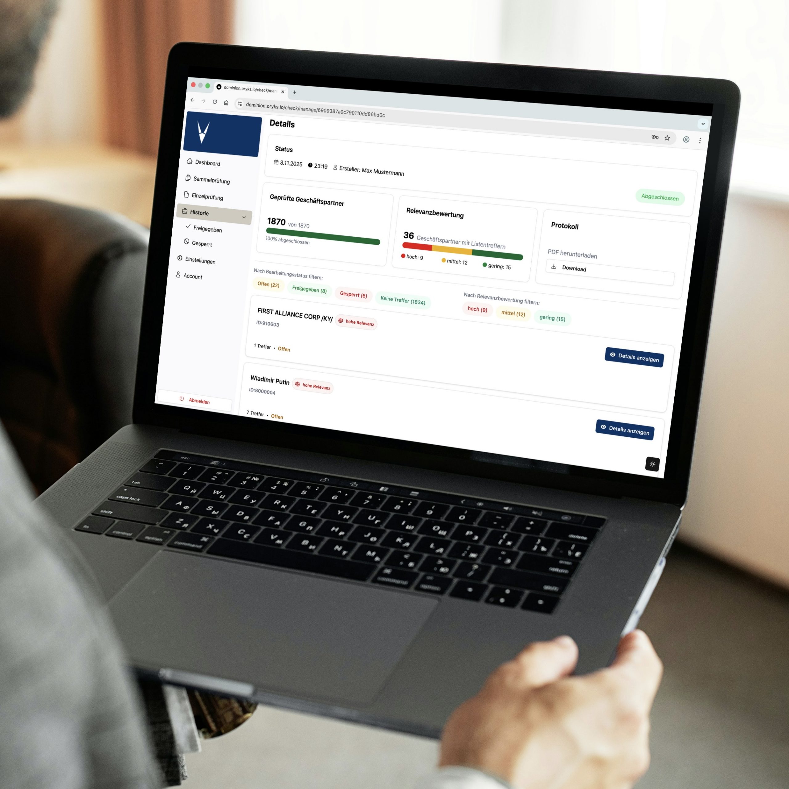 Unsere Sanktionslistenprüfung ist jetzt noch leistungsstärker